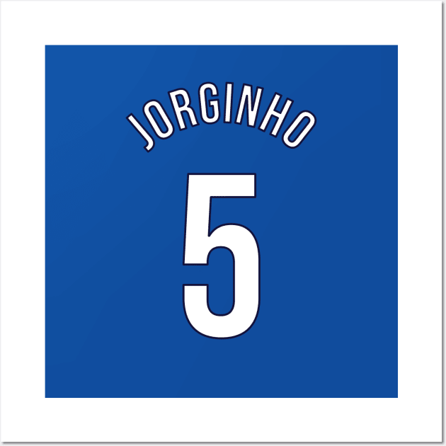 Jorginho 5 Home Kit - 22/23 Season Wall Art by GotchaFace